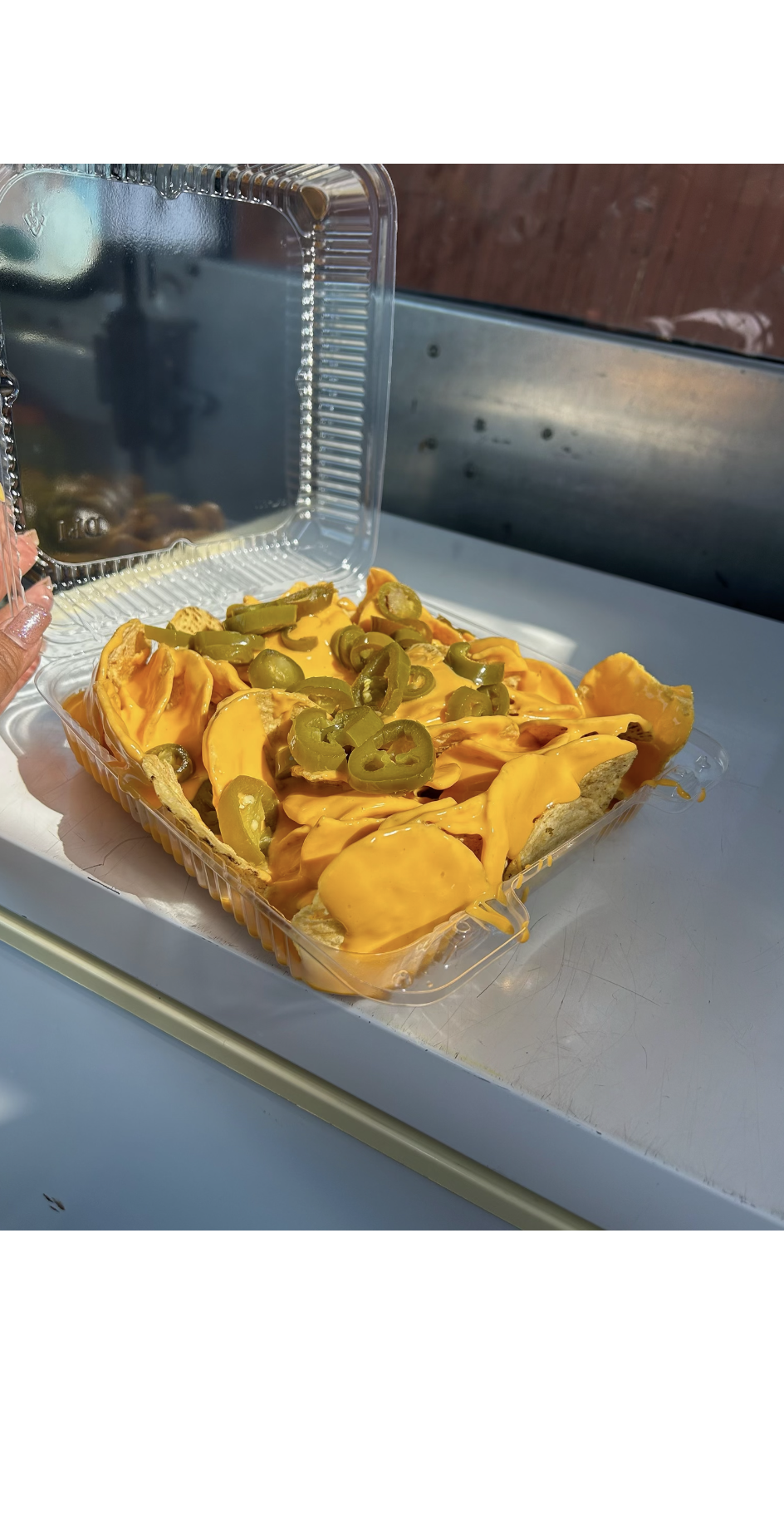 Cheeto fries con queso